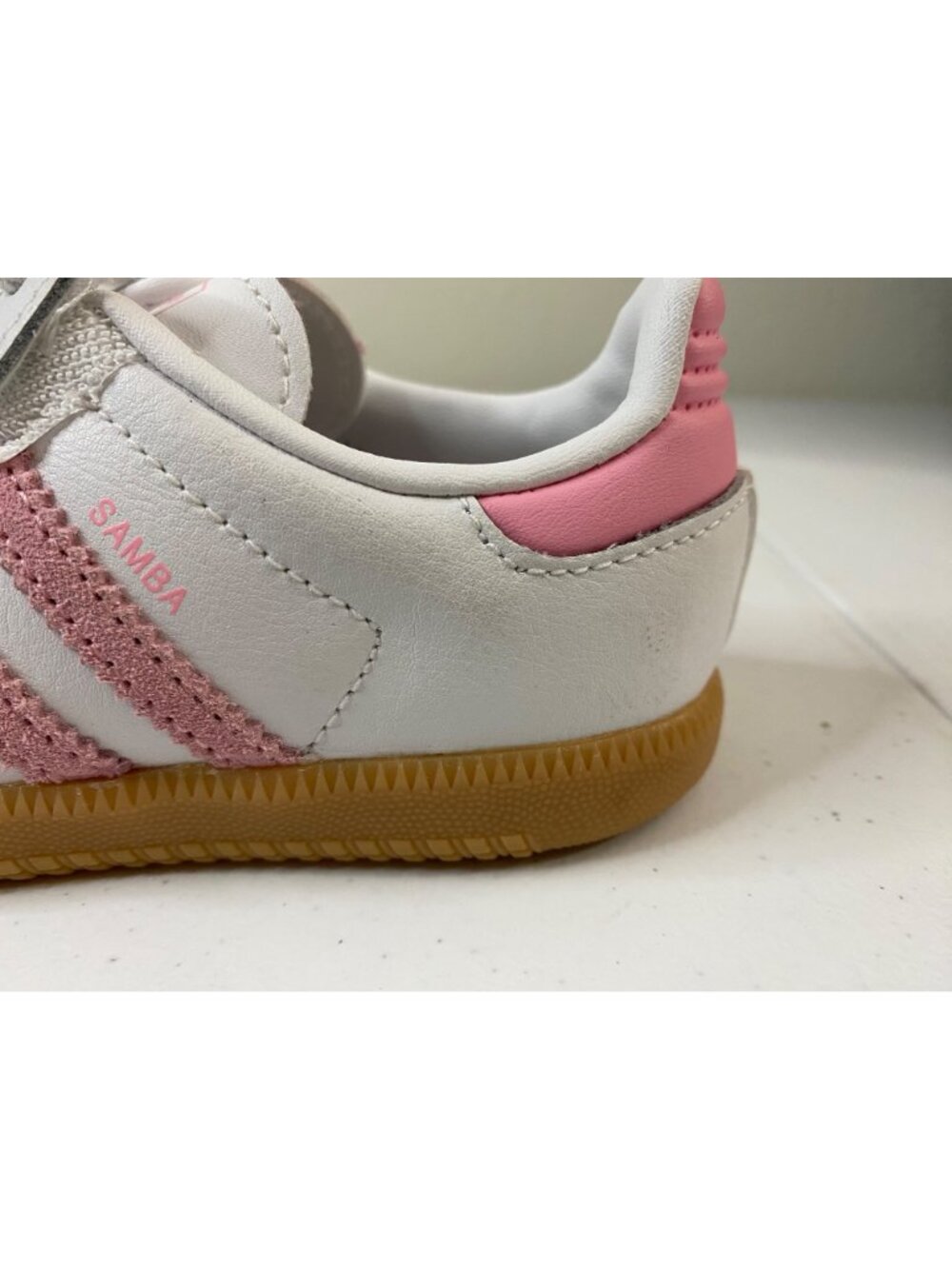 Adidas Unisex Kids Samba OG Comfort Closure Elastic Lace Shoes Size 10K - Picture 6 of 14
